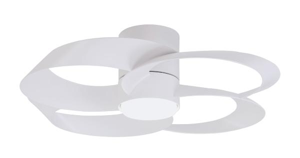 Ventilador Rose Mantra - Blanco Motor DC Luz LED Ø65cm.