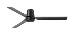 Ventilador Punt Tub M FARO Negro - sin luz. 130cm.Ø