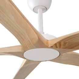 Ventilador Bigwood XL FARO - Blanco Pino - Sin luz - Ø200cm.