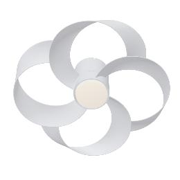 Ventilador Rose Mantra - Blanco Motor DC Luz LED Ø65cm.