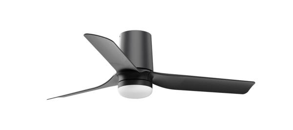 Ventilador Punt Tub S FARO Negro - Luz LED 90cm.Ø