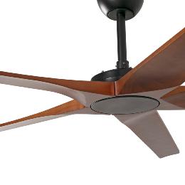 Ventilador Bigwood XL FARO - Negro Nogal - Sin luz - Ø200cm.