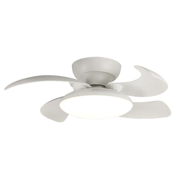 Ventilador Aloha Mantra - Blanco Motor DC Luz LED Ø52-90cm.