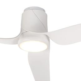 Ventilador Ushuaia Mantra - Blanco Motor DC Luz LED Ø133cm