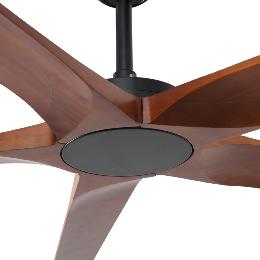 Ventilador Bigwood XXL FARO - Negro Nogal - Sin luz - Ø240cm.