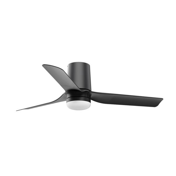 Ventilador Punt Tub S FARO Negro - Luz LED 90cm.Ø