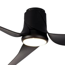 Ventilador Ushuaia Mantra - Negro Motor DC Luz LED Ø133cm