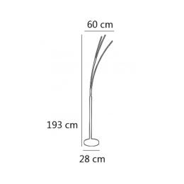 Lampara de pie Elaz Alemar - Luz LED Regulable