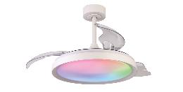 Ventilador Siberia Mantra - Blanco RGB Motor DC Luz LED Ø51-106cm.